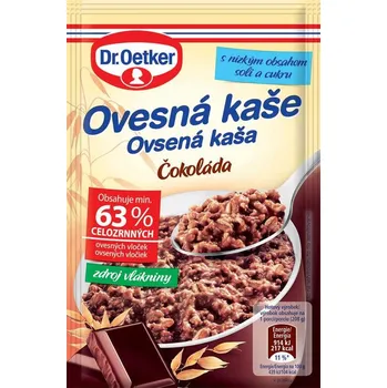 Dr.Oetker Ovesná kaše čokoláda 58g cena za kartonové balení (Kartonové balení : 18 ks)