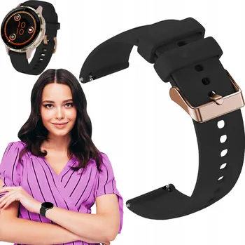 Řemínek na hodinky Řemínek ChronSmarta pro Garmin 20mm černý
