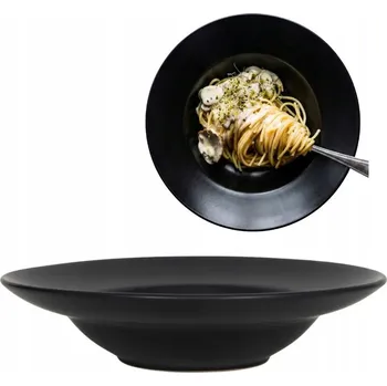 Talíř Hluboký talíř na polévku MPLCo černý 24 cm