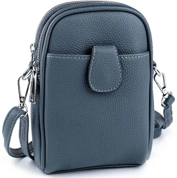 Kabelka Dámská / dívčí kabelka crossbody s popruhem 15x18 cm - 19 modrošedá sv.