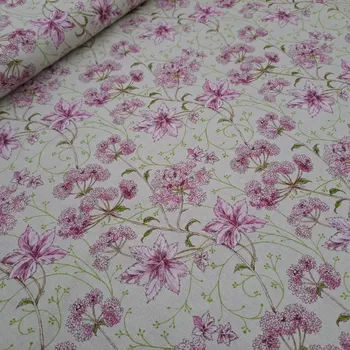 bavlněná látka KVĚTY MIŘÍKU