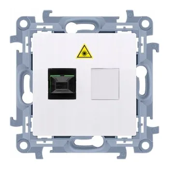 Elektrická zásuvka Internetová zásuvka nástěnná Kontakt-simon bílá