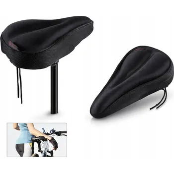 Sedlo na kolo Potah na sedlo kola 27x19 cm černý s gelovou vložkou