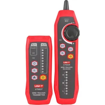 Zahradní jezírko Uni-T MIE0457 Tester kabelu - hledač párů vodičů UT683KIT, 3000 m, 8 V DC