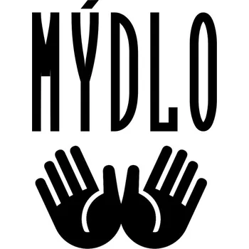 Dóza na potraviny Označto Štítek/nálepka do koupelny Mýdlo - SLIM, ruce Barva písma: Zlatá