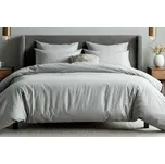 DARRÉ Bavlněné povlečení Jednobarevné perkálové - světle šedé Velikost: 140 x 220 + 70 x 90