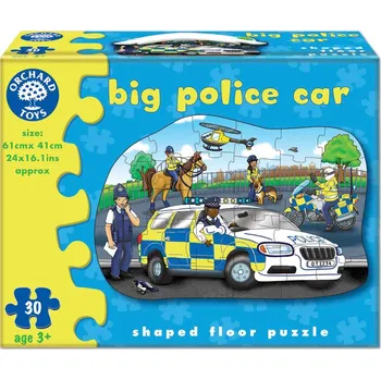 Hračka PROCVIČ JEMNOU MOTORIKU | Puzzle - Velké policejní auto