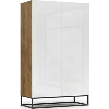 Ložnice ELTAP Šatní skříň AVORIO 120 dub artisan bílá lesk