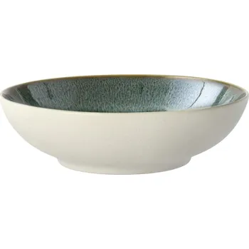 Jídelní mísa GASTRO 20 cm, 1 l, bílá / zelená, kamenina, Bitz