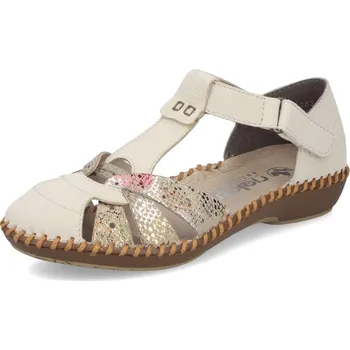 Dámská obuv Dámské sandály RIEKER M1655-62 béžová S6 37