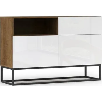 Ložnice ELTAP Komoda AVORIO 120 dub artisan bílá lesk