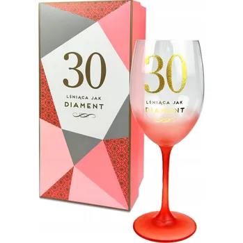 Sklenice Dárek Sklenička pro ženu k 30. narozeninám - PREMIUM skleničky na víno
