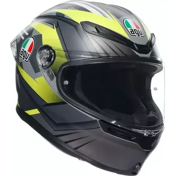Helma na motorku AGV K6 S E2206 MPLK EXCITE MATT CAMO/YELLOW FLUO vel. XS