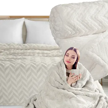 Prostěradlo Deka Eurofirany polyester 170 cm x 210 cm béžová