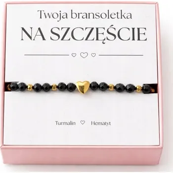 Náramek Náramek SRDCE SRDÍČKO DÁREK NA VALENTÝNA přírodní kameny