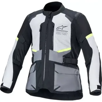 Moto bunda Pánská bunda na moto 2024 Alpinestars Andes Air Drystar ice grey/dark grey/black