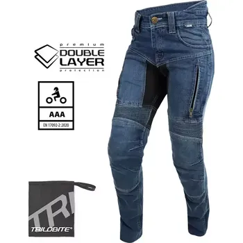 Sportovní oblečení Trilobite Parado doublelayer AAA slim fit ladies jeans long blue level 2 vel. 32