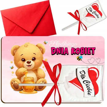 Obraz Dárek ke Dni žen do školky pro holčičky, pozornost s lízátkem