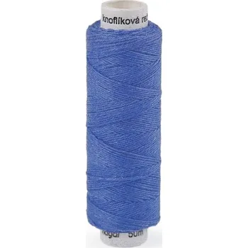 Nit Nitě lněné knoflíkové návin 50 METRŮ - 553 modrá