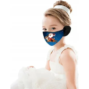 Karnevalová maska Vánoční maska / rouška na obličej pro děti s