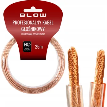 elektrický kabel REPRODUKTOROVÝ KABEL DVOUŽÍLOVÝ AUDIO KABEL PROFESIONÁLNÍ HQ 2x2,5mm ROLKA 25m