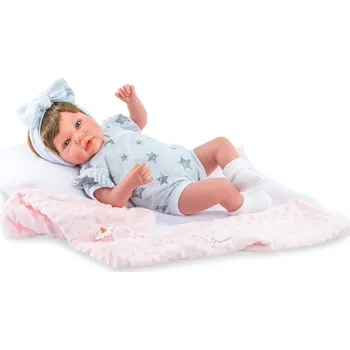Dětské zboží Realistické miminko - holčička Ludmilka v bodíčku s hvězdičkami od španělské firmy Marina & Pau (Ane Star - 45 cm)