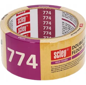 Lepicí páska Oboustranná vyztužená páska PP 50 mm – 10 m SCLEY