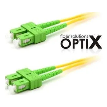 Datový kabel OPTIX SC/APC-SC/APC optický patch cord 09/125 0,25m G657A