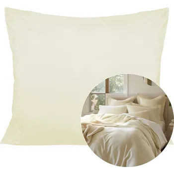 Povlak na polštářek SATÉNOVÝ POVLAK NA POLŠTÁŘ 155 50X60 CM KRÉMOVÁ
