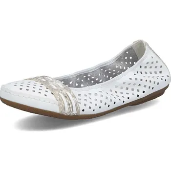 Dámská obuv Dámské baleríny RIEKER 41430-81 bílá S6 39