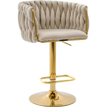 Barová židle Barová Židle mivihome kašmír 106 cm látka