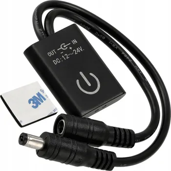 Nábytkový PIR spínač / senzor pohybu pro LED pásky 12~24V 5A Černý