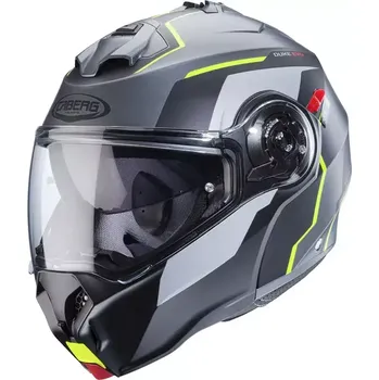Helma na motorku Helma na moto Caberg Duke Evo Move matt gun metal/black/yellow fluo