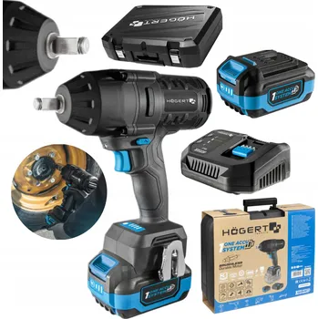 Hoegert HT2E253-B14IW Aku rázový utahovák 600 Nm 18 V