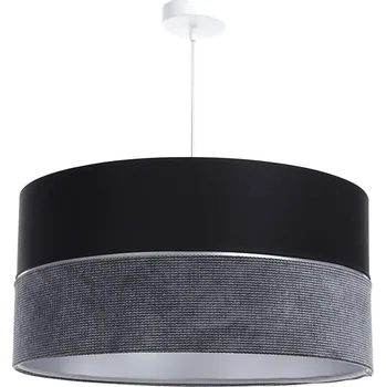 Lustr na lanku TWIST 1xE27/60W/230V černá/šedá/stříbrná