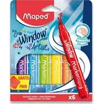Maped Window dětské fixy na sklo 6 barev