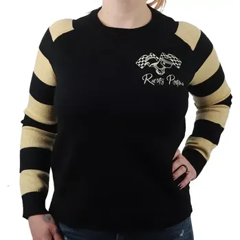 Dámský svetr Dámský svetr Rusty Pistons RPSWW51 Cutter black/beige vel. L