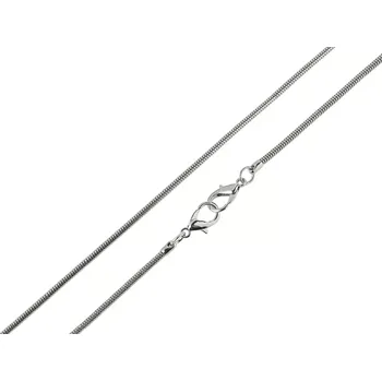 Kabelka Řetízek na kabelku hadí s karabinami délka 120 cm stříbrný (Řetízek hadí s karabinami stříbrný)