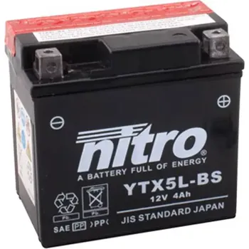 Motobaterie Nitro NTX5L-BS-N