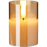 Skleněná LED svíčka s časovačem a…