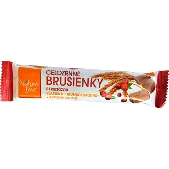 Nature Line Brusinky celozrnné sušenky 65g cena za kartonové balení (Kartonové balení : 24 ks)