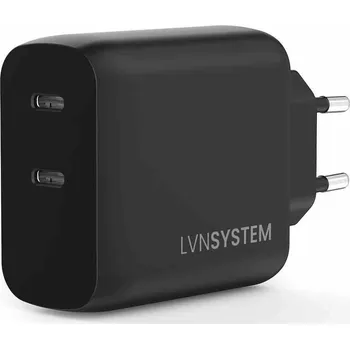 LVN System GaN 45W nabíječka s PPS, 2x USB-C