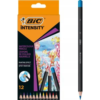 Pastelka Akvarelové Pastelky BIC, barevné pastelky pastelky pro děti na kreslení 12 ks