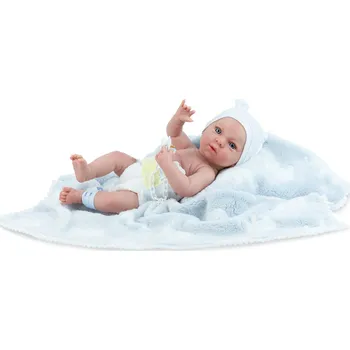 Miminko - Nana na šedé dečce se slony od španělské firmy Marina & Pau (Mini Baby Nana - 38 cm)