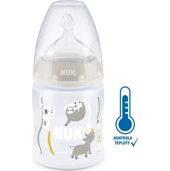 Kojenecká láhev NUK FC+ Lahev s kontrolou teploty 150 ml béžová