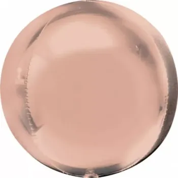 Balónek Foliový balonek koule Orbz rose gold 40 cm