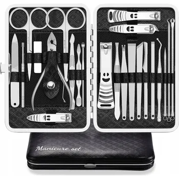 PROFESIONÁLNÍ SADA NA MANIKÚRU PEDIKÚRA 23 KUSŮ NÁSTROJŮ NA NEHTY