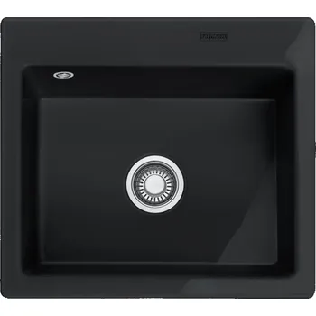 Varná deska Vylepšete svou kuchyni keramickým dřezem Mythos. Tento stylový dřez s jedním umyvadlem je vyroben z vysoce kvalitní keramiky pro mimořádnou odolnost, má hladkou a snadno čistitelnou povrchovou úpravu a je vybaven 3 1/2" odtokovým sítkem Easy Click s přepa