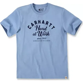 Oblečení a móda Tričko CARHARTT HARD AT WORK SKYSTONE HEATHER