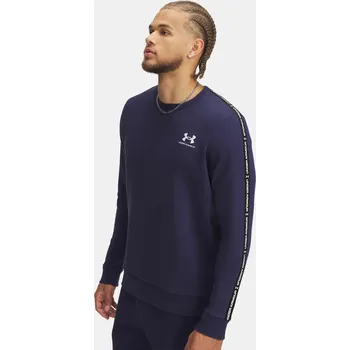 Pánská mikina Under Armour Pánská mikina UA Icon Fleece Crew Tapin 1389357-410 Modrá XXL